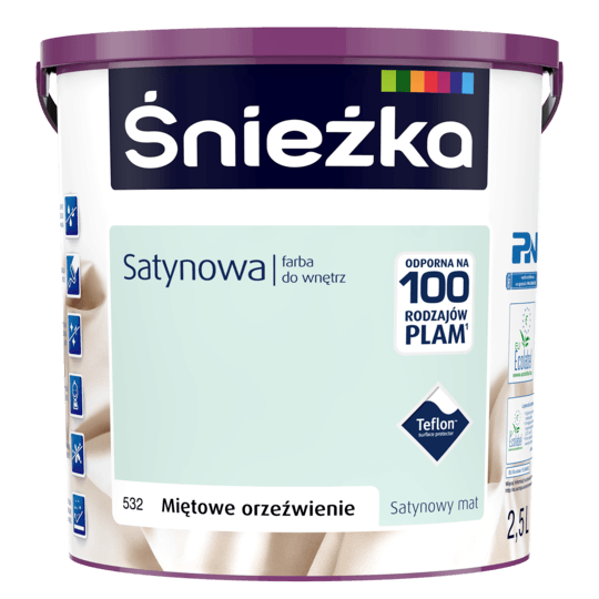 ŚNIEŻKA Satynowa miętowe orzeźwienie 2,5 L